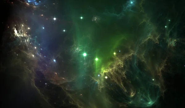 Dark radioactive nebula — Stock Photo, Image