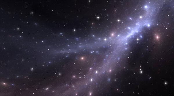 Space nebula. Illustration, for use with projects on science, research, and education.