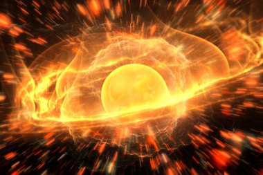 Enerji atomik öğesi, illüstrasyon