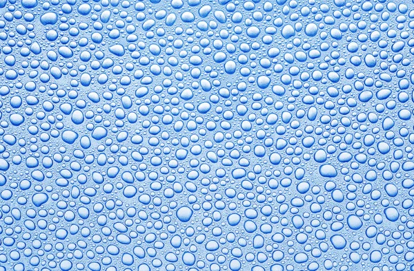 Azul gotas de água fundo abstrato — Fotografia de Stock