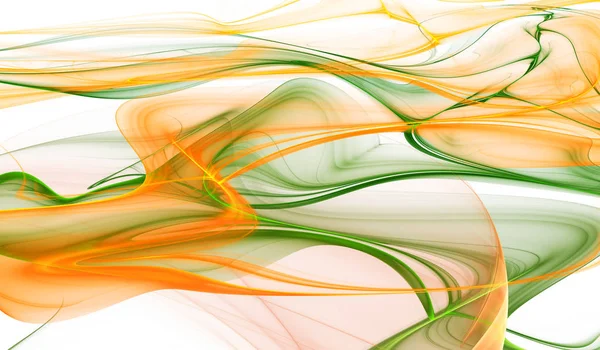 Абстрактний помаранчевий і зелений колір хвилястий фон — стокове фото