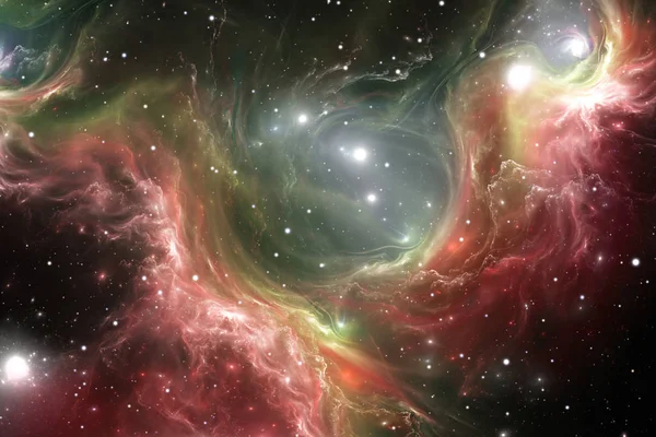 Nebulosa de reflexión espacial, ilustración — Foto de Stock