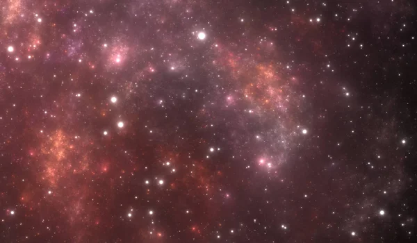 Космический фон с туманностью и звездами — стоковое фото