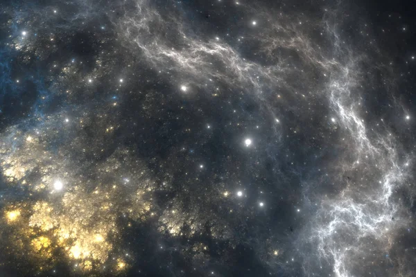 Nebulosa gigante brillante. Fondo espacial con nebulosa y estrellas — Foto de Stock