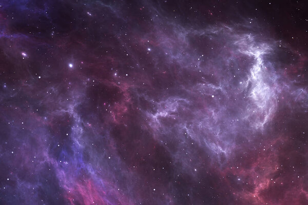 Space background with nebula and stars
