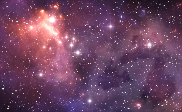 Espacio de fondo con nebulosa y estrellas — Foto de Stock