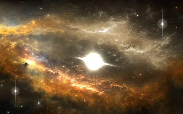 Protogezegen diski. Yeni gezegen sistemi — Stok fotoğraf