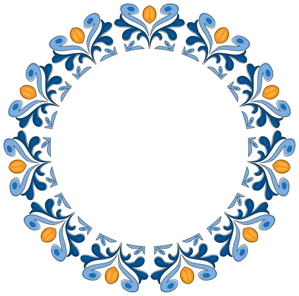 Cercle décoratif illustré — Image vectorielle