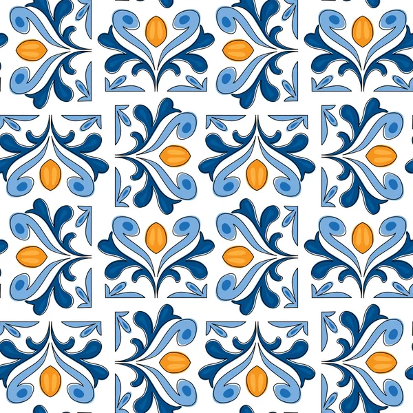 Azulejos portugueses ilustrados — Vetor de Stock