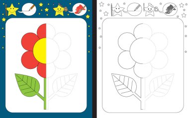 Resimli okul öncesi çalışma