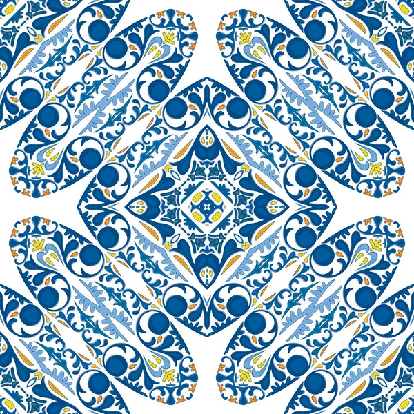 Azulejos portugueses ilustrados — Vetor de Stock