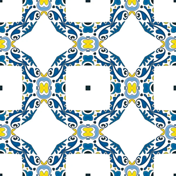 Azulejos portugueses ilustrados — Vetor de Stock