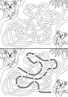 Koala labirent resimli