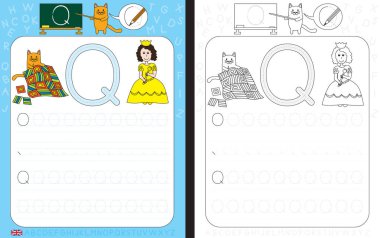 Alfabe izleme çalışma sayfası