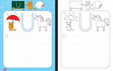 Alfabe izleme çalışma sayfası