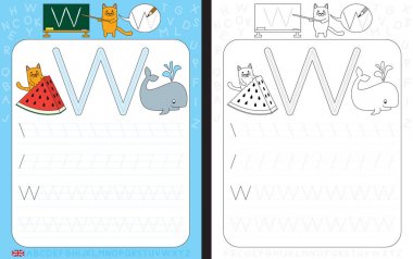 Alfabe izleme çalışma sayfası