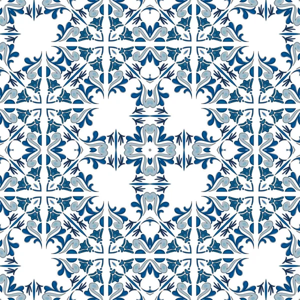 Azulejos portugueses ilustrados — Vetor de Stock