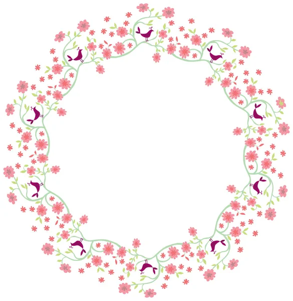 Cercle illustré décoratif — Image vectorielle