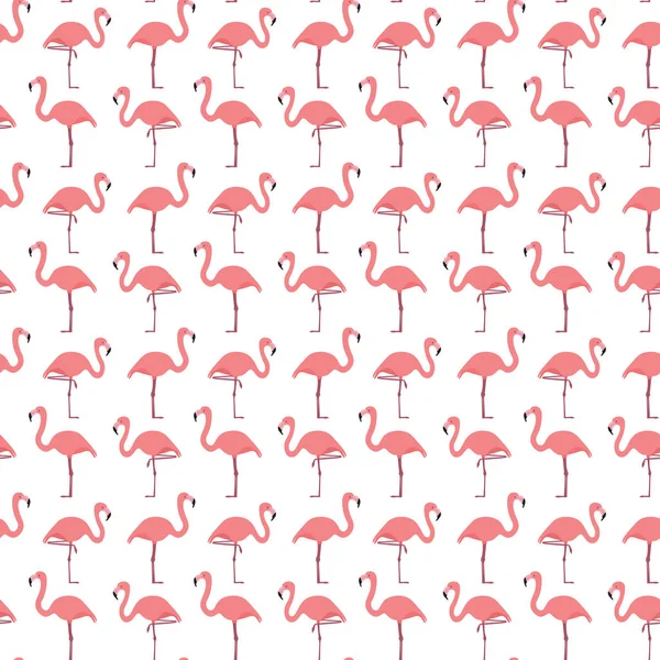 Motif de flamant rose sans couture — Image vectorielle