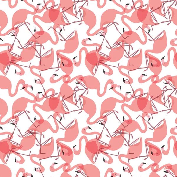 Padrão de flamingo sem costura —  Vetores de Stock