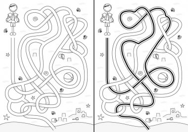 Plaj labirent resimli