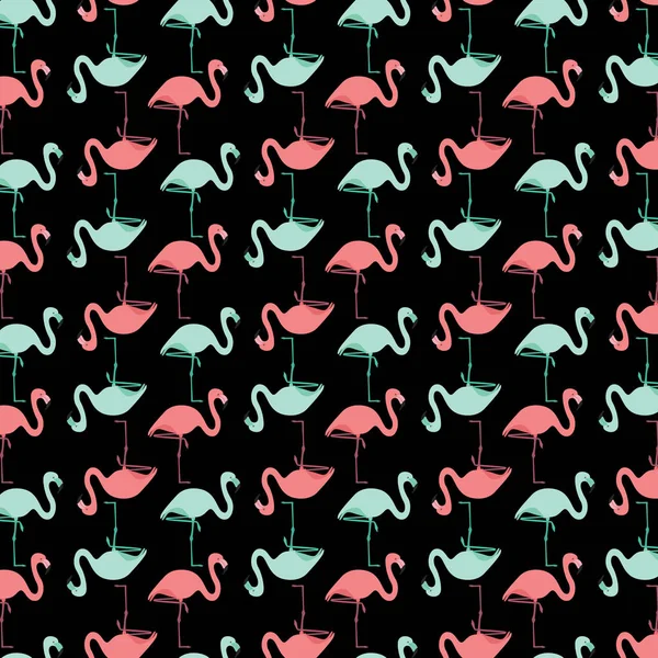 Padrão de flamingo sem costura —  Vetores de Stock