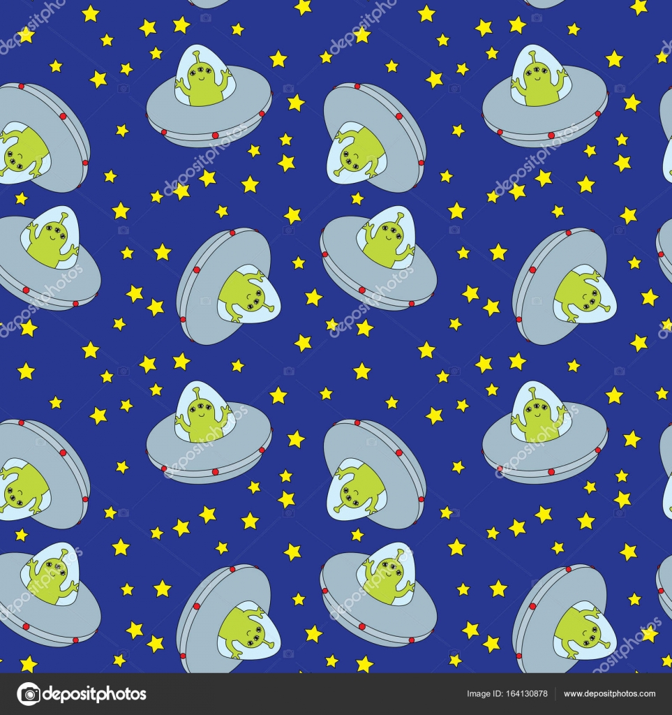 Seamless aliens pattern Stock Vector Image by ©nahhan #164130878