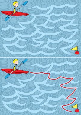 Kolay kayık labirent