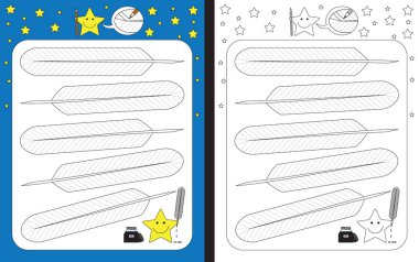 Resimli okul öncesi çalışma