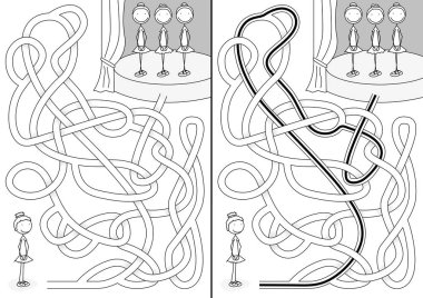 Küçük balllerinas labirent