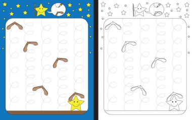 Illustratd okul öncesi çalışma sayfası