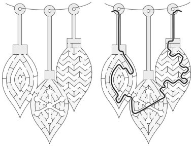 Kolay Noel süs labirent