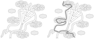 Kolay uçurtma labirent