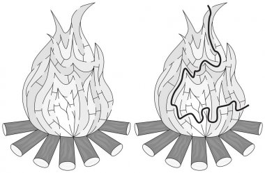 Kolay ateş labirent