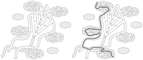 Mudah layang-layang labirin - Stok Vektor