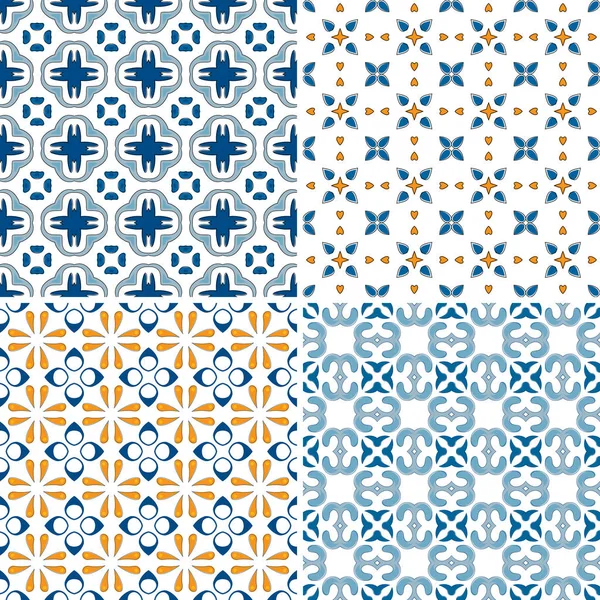 Azulejos portugueses — Vetor de Stock