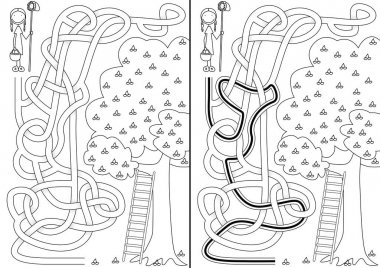 Kiraz ağacı labirent