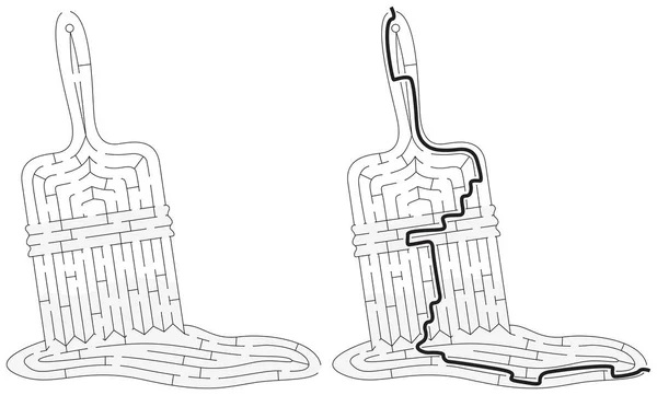 Labirynt pędzla — Wektor stockowy