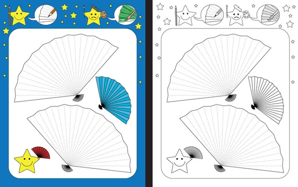 Feuille de travail préscolaire — Image vectorielle