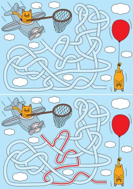 Küçük kedi labirent