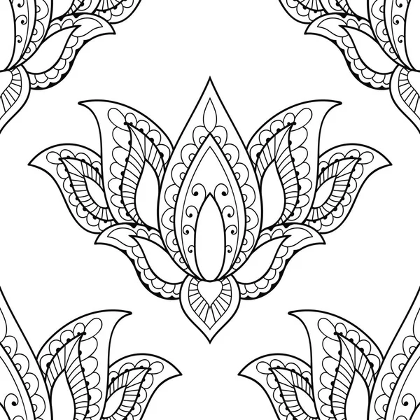 Patrón hermoso sin costuras de flores sobre un fondo blanco . — Archivo Imágenes Vectoriales
