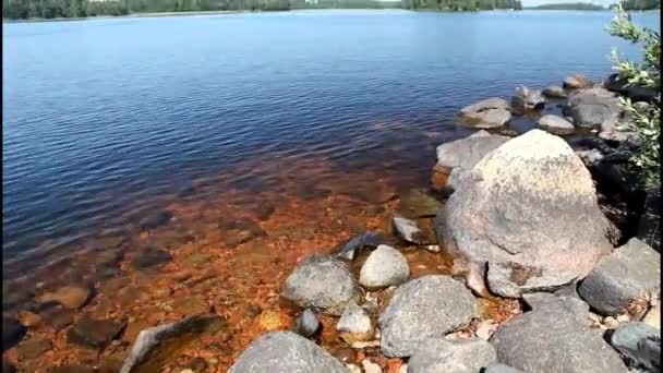 Lake Helgasjon Sweden — Stock video