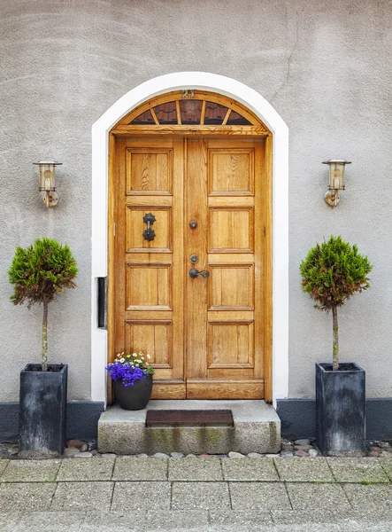 Elegantní staré dveře — Stock fotografie