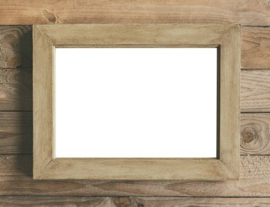 Rustik ahşap çerçeve kadar sahte