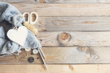 Zanaat öğeleri ahşap tablo