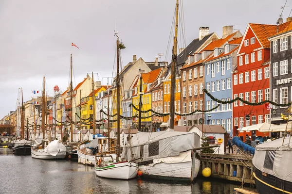 Zona Nyhavn Copenaghen — Foto Stock