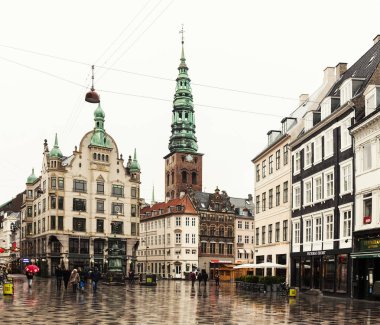 Copenhagen sokaklarda dolaşmak insanlar