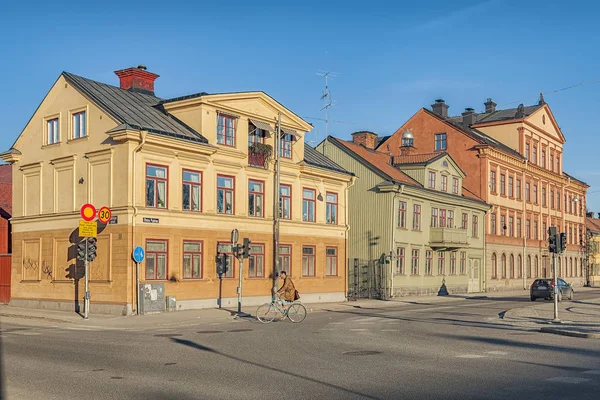 Uppsala empty street — Stock Photo, Image