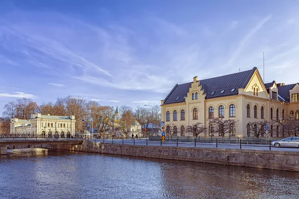 Uppsala gelbe Architektur — Stockfoto