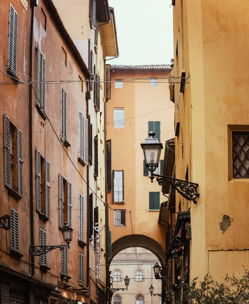 Classic window shutters in Bologna — Stock Photo, Image